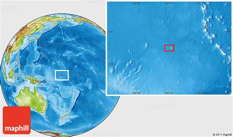 Physical Location Map of Tarawa