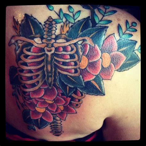 20 skeleton rib cage tattoo designs