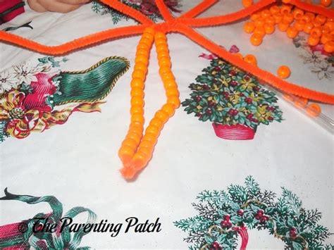 Pony Bead Pumpkin Craft