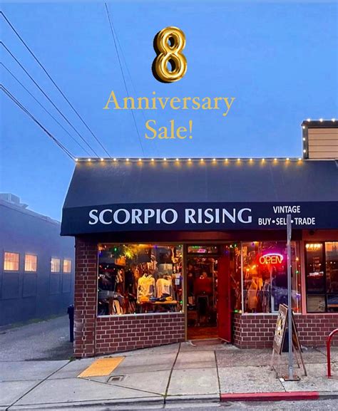 Scorpio Rising - We’re starting our 8th Anniversary Sale...