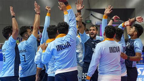 India Vs Iran Kabaddi Live Score Asian Games Ind Beats Irn