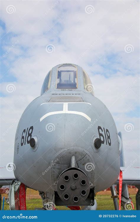 Cockpit Of The A-10 Thunderbolt Airplane In Close View At The Annual ...