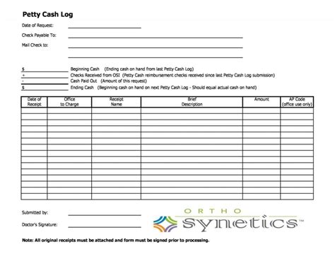 Plantillas Y Formularios De Registro De Caja Chica Excel Pdf Word