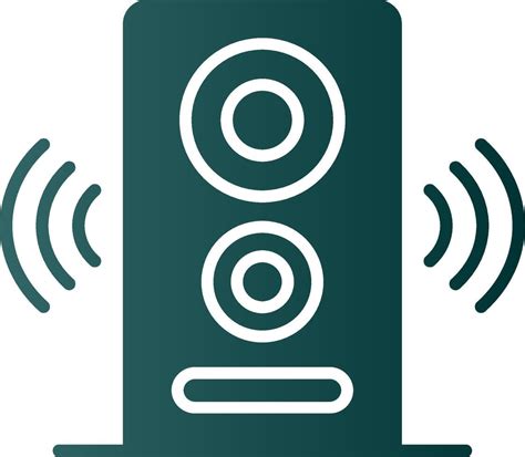 Speaker Glyph Gradient Icon 43634305 Vector Art At Vecteezy