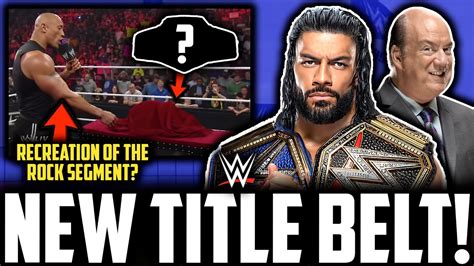 Wwe Roman Reigns New Universal Title Belt Revealed Braun Strowman