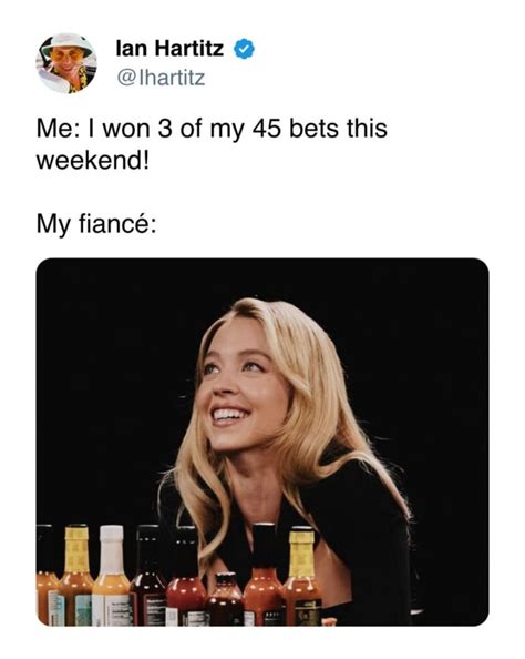 Funniest Sydney Sweeney Hot Ones Tweet Memes Making The Rounds Right Now
