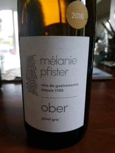 Domaine Pfister M Lanie Pfister Ober Pinot Gris Vivino