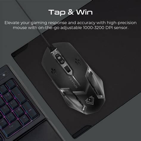 Vertux Orion Backlit Ergonomic Rgb Wired Gaming Mouse And Keyboard 3