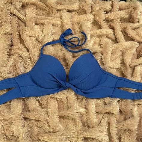 Shade Shore Swim Brand New Shade Shore Blue Bikini Top 34d Poshmark