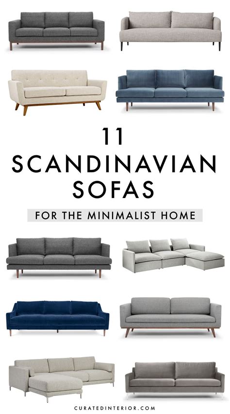 11 Minimalist Scandinavian Sofas in Gray, Beige, & Blue