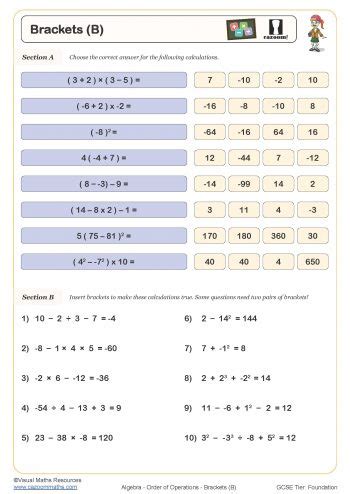 BODMAS Worksheets | Printable PDF Order of Operations Worksheets ...