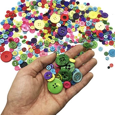 Seasonsky Pcs Assorted Mixed Color Resin Buttons And Holes