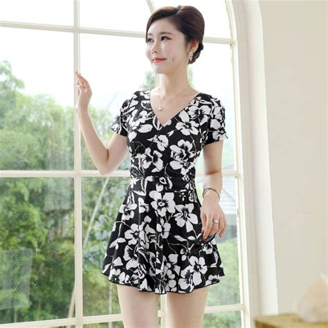 Women S Swimsuit Summer Covering Belly Thin New Trendy Korean Hot Spring Flab Hiding Short
