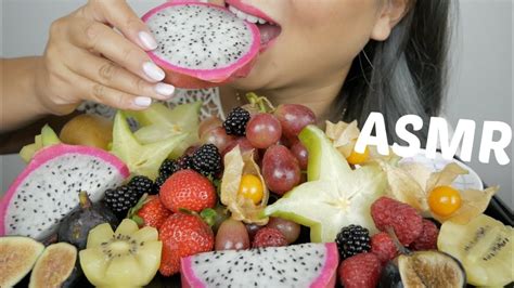 Mix Fruit Platter Asmr Relaxing Eating Sounds Ne Lets Eat Youtube