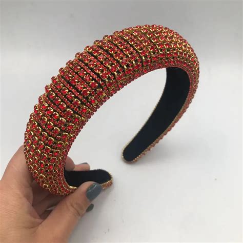 Bling Luxury Girls Hair Bands Women Lady Glitter Designer Crystal