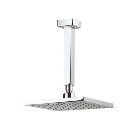 Crosswater Planet 200mm Square Fixed Head With 200mm Ceiling Arm