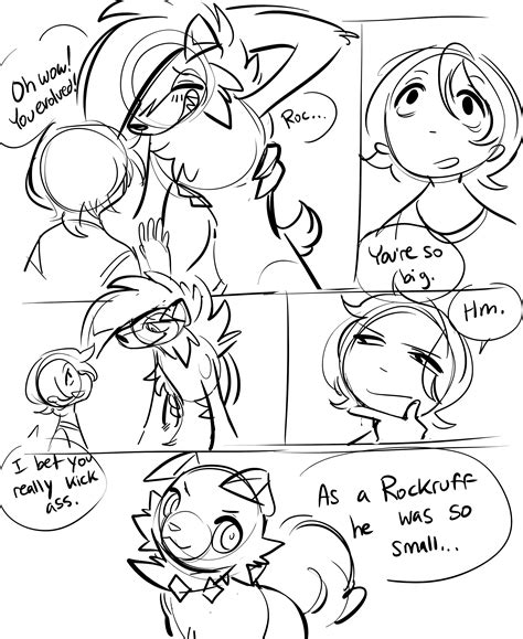 Post Glacierclear Lycanroc Midnight Lycanroc Porkyman Comic Mod