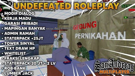 REVIEW SERVER UNDEFEATED ROLEPLAY FITUR TERLENGKAP ANTI BOSAN GTA