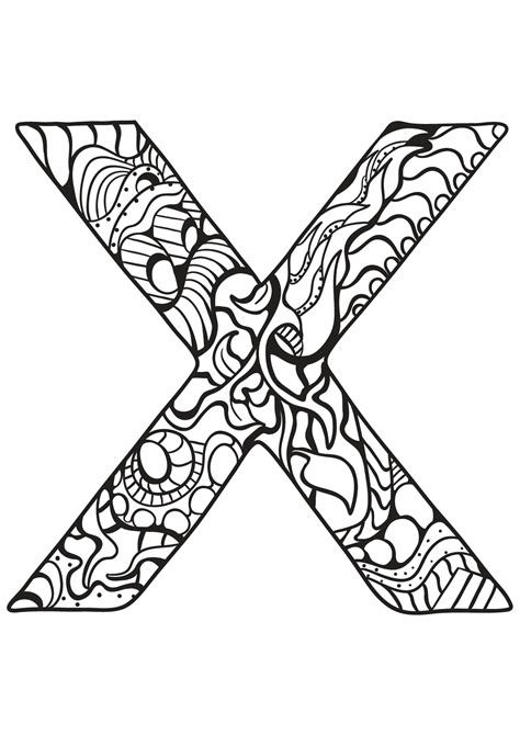 Letter X Alphabet Coloring Page Worksheer By Knox Worksheets Tpt