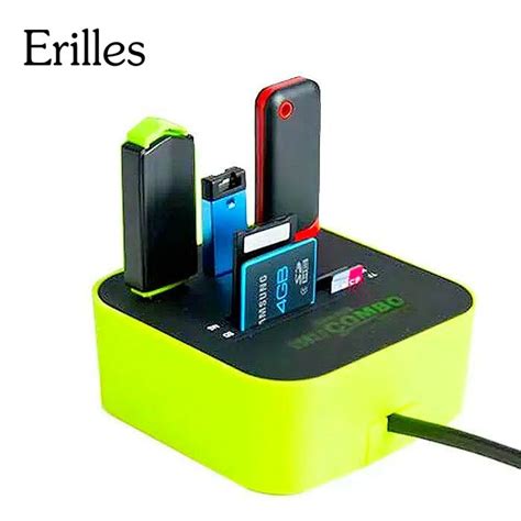 Erilles USB HUB Combo All In One USB 2 0 Micro SD High Speed Card