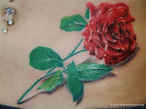 Realistic Rose Tattoo By Remistattoo On Deviantart