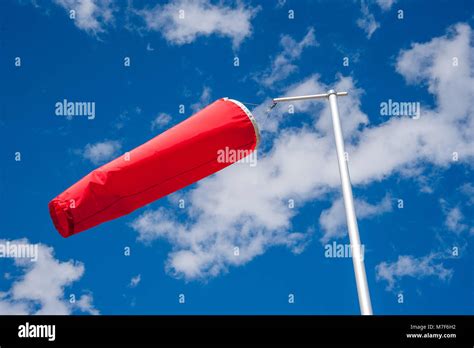 Wind Direction Indicator At The Airport Stock Photo Alamy