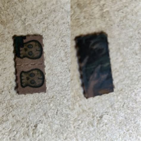 Curious to see the whole blotter. One side is skulls, the other side is