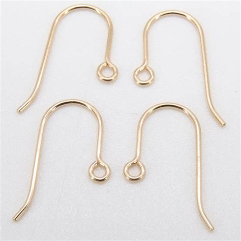 14 K Gold Filled Ear Wire Hooks Wire Earring Findings Open Etsy