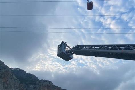 Antalya Da Korku Dolu Anlar Teleferik Kabini D T G Ncel Haberler