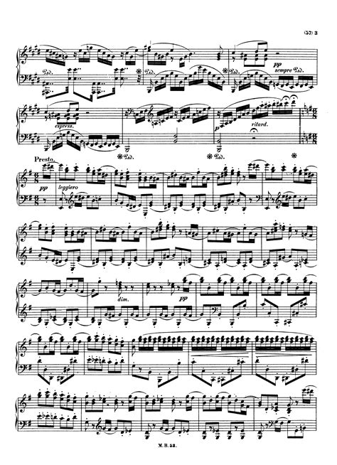 Mendelssohn Felix Rondo Capriccioso Op For Piano Free Sheet