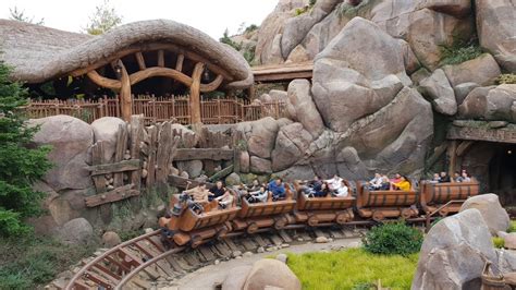 Seven Dwarfs Mine Train Shanghai Disneyland Coaster On And Off Ride Pov