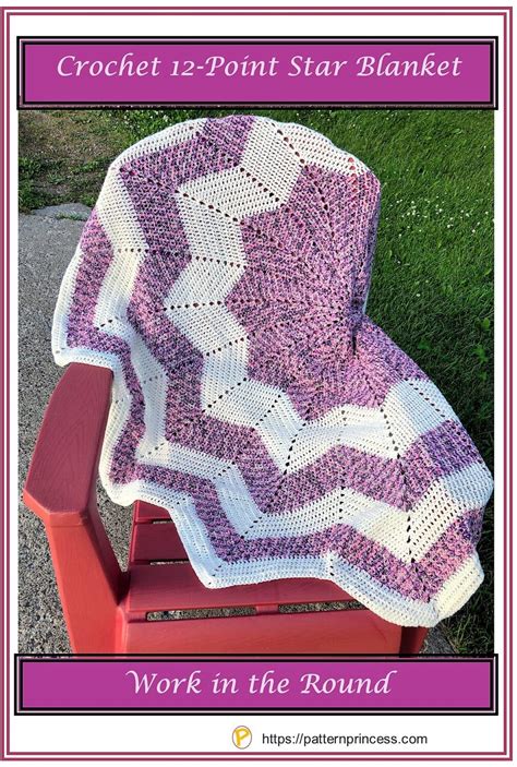 Crochet Point Star Blanket Pattern Princess