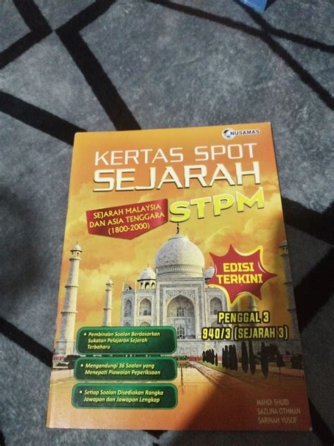 STPM Sejarah Penggal 3 Sem 3 Buku Terpakai Preloved Hobbies Toys