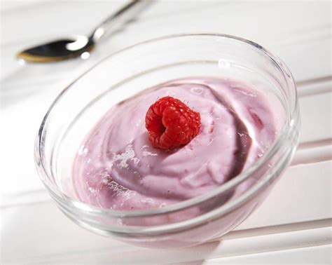 Raspberry Yogurt - Prepared Food Photos, Inc.