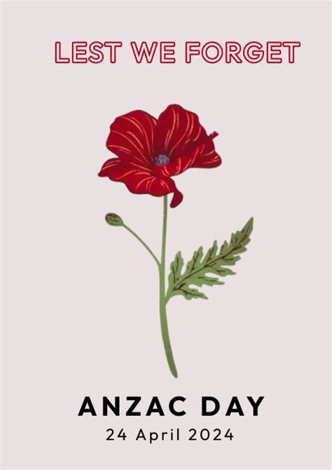 Anzac Day Template Postermywall