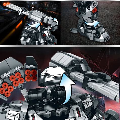 MOC Transforming Super Heroes Steel Mecha Robot Toy