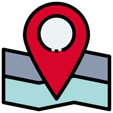 Map Generic Outline Color Icon