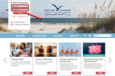 Gulf Coast Credit Union Online Banking Login - CC Bank