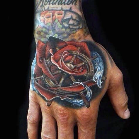 Rose Tattoos For Men Hand