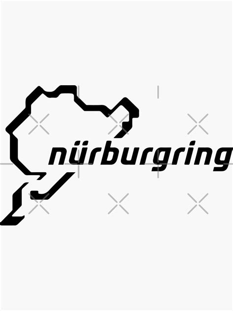 "Nurburgring Track Map Logo" Sticker for Sale by mikethewrapper | Redbubble