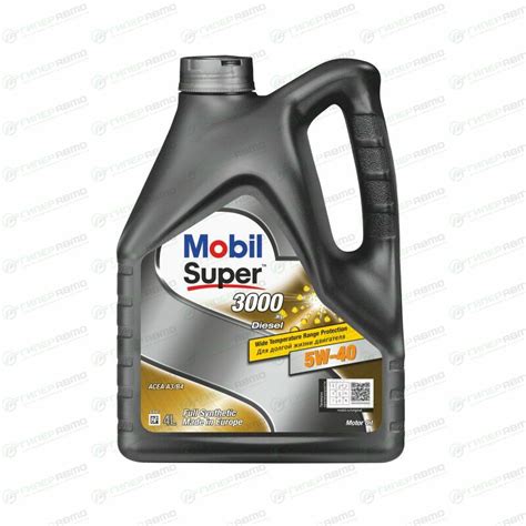 Масло моторное Mobil Super 3000 X1 Diesel 5w40 синтетическое, CF, ACEA ...