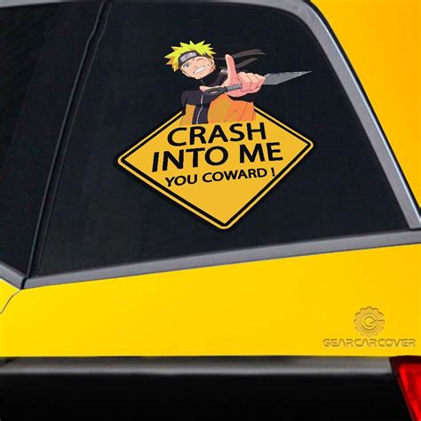 Uzumaki Naruto Warning Car Sticker Funny Custom Naruto Anime Car Decor ...