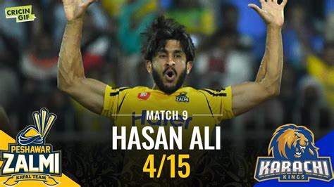 Match Peshawar Zalmi Vs Karachi Kings Hasan Ali Special Youtube