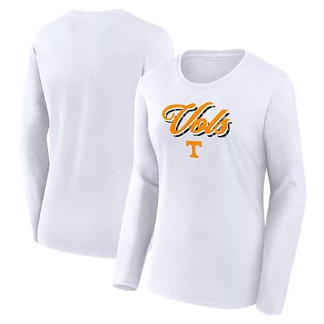 Womens Fanatics Branded White Tennessee Volunteers Double Team Script