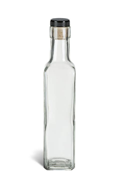 Tall Square 250 Ml Bottle T Top Cork 8oz Specialty Bottle