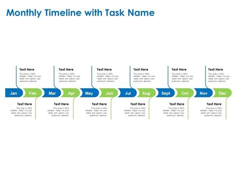 Relocation Of Business Process Offshoring Monthly Timeline With Task
