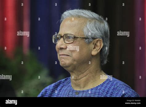 Portrait of Nobel Prize Laureate Professor Muhammad Yunus, who won the ...