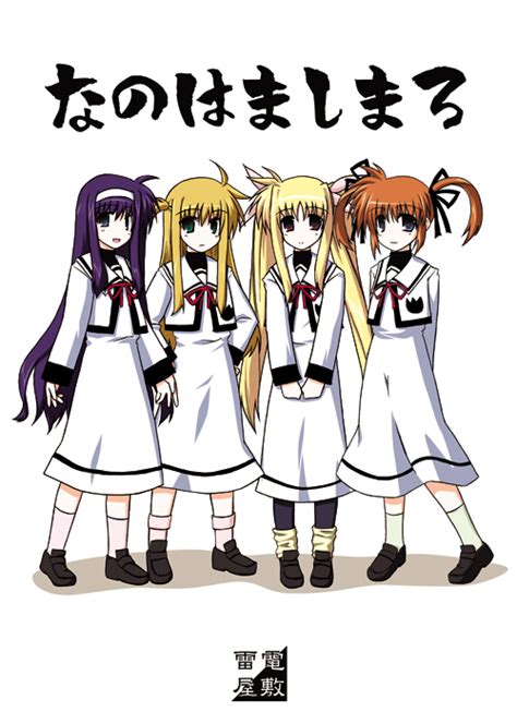 Fate Testarossa Takamachi Nanoha Arisa Bannings And Tsukimura Suzuka