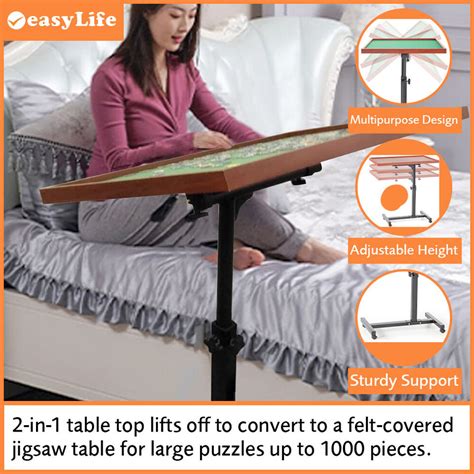 Easylife Anywhere Versatile Table Overbed Table Jigsaw Table Swivel