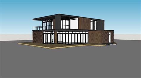 Modern Villa Design Sketchup Model - 3DHEVEN